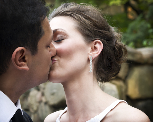 Bride and Groom at Reception